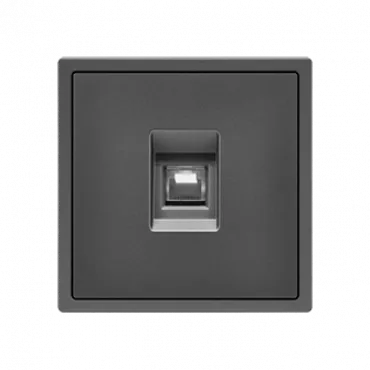 Розетка компьютерная одиночная LeDron CAT 6 (DATA) Grey