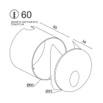 Встраиваемый светодиодный светильник для стен и ступеней LeDron BG-0020CR от ImperiumLoft