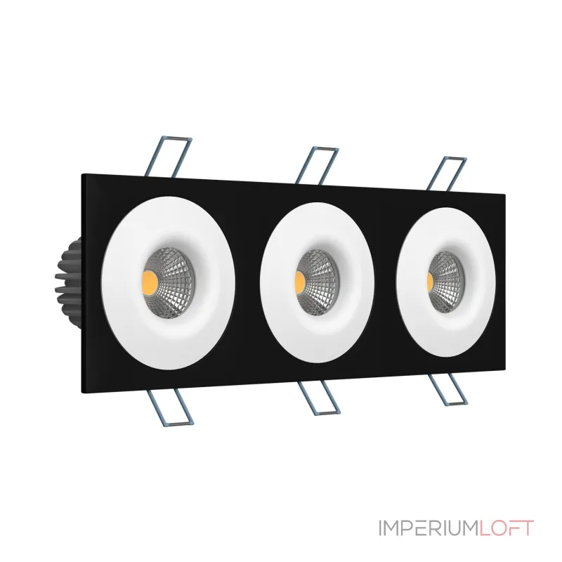 Встраиваемый светодиодный светильник LeDron LH07S-R LH07S-R SQ3 Black-White от ImperiumLoft Встраиваемый светодиодный светильник LeDron LH07S-R LH07S-R SQ3 Black-White от ImperiumLoft