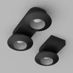 Потолочный поворотный светодиодный светильник LeDron KRIS SLIM KRIS SLIM Black-Grey от ImperiumLoft