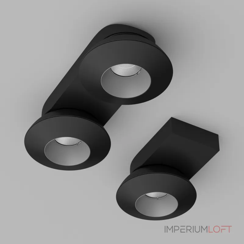 Потолочный поворотный светодиодный светильник LeDron KRIS SLIM KRIS SLIM Black-Grey от ImperiumLoft Потолочный поворотный светодиодный светильник LeDron KRIS SLIM KRIS SLIM Black-Grey от ImperiumLoft
