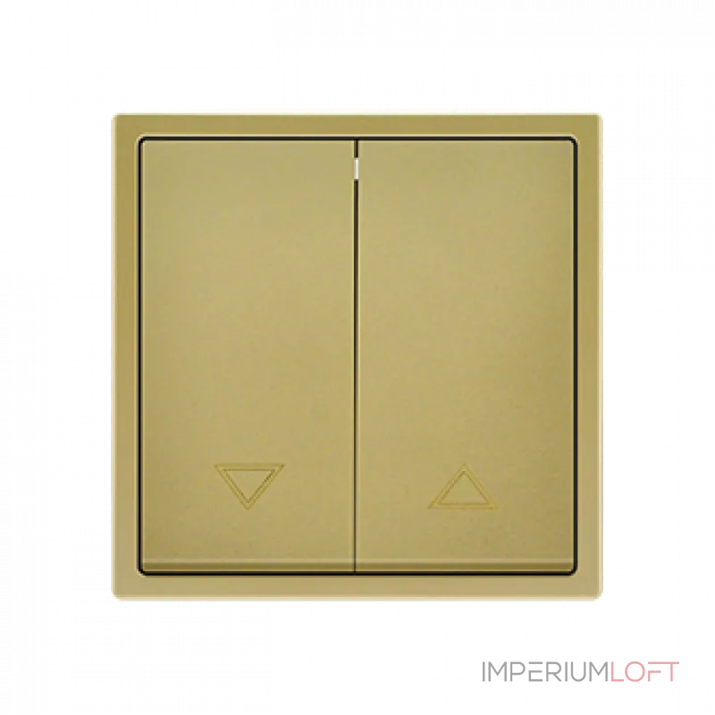 Двухклавишный жалюзийный выключатель LeDron 2 Gang Curtain Switch Gold от ImperiumLoft Двухклавишный жалюзийный выключатель LeDron 2 Gang Curtain Switch Gold от ImperiumLoft