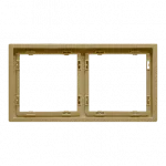 Рамка на 2 поста для розеток и выключателей LeDron 2 Frame PC Gold от ImperiumLoft
