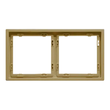 Рамка на 2 поста для розеток и выключателей LeDron 2 Frame PC Gold