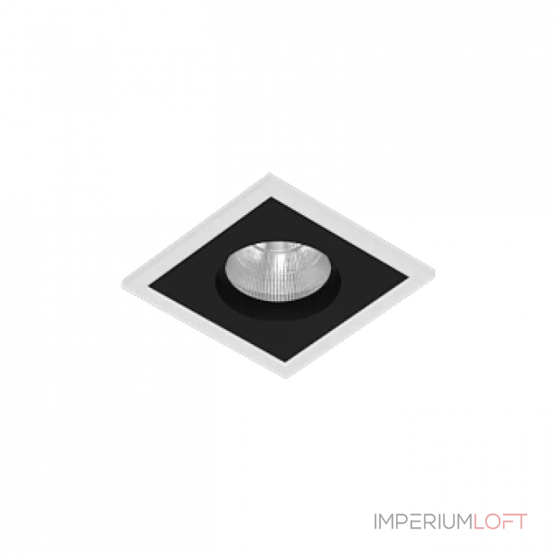 Встраиваемый светодиодный светильник LeDron BRUTAL BRUTAL SQ1 White-Black TRIAC от ImperiumLoft