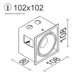 Встраиваемый поворотный светодиодный светильник LeDron NORDEL NORDEL White (Triac) от ImperiumLoft