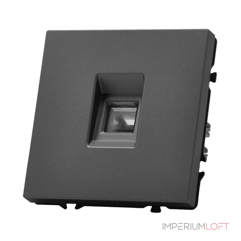 Розетка компьютерная одиночная LeDron CAT 6 (DATA) Grey от ImperiumLoft