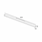 Светодиодный светильник для магнитной системы LeDron MATTE LINE MATTE LINE 630 Black 3K от ImperiumLoft