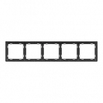 Рамка на 5 постов для розеток и выключателей LeDron 5 Frame PC Grey от ImperiumLoft