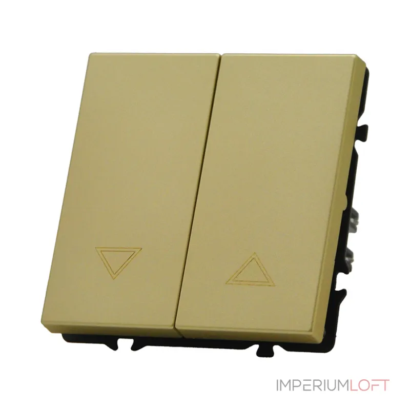 Двухклавишный жалюзийный выключатель LeDron 2 Gang Curtain Switch Gold от ImperiumLoft Двухклавишный жалюзийный выключатель LeDron 2 Gang Curtain Switch Gold от ImperiumLoft