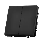 Переключатель двухклавишный перекрёстный LeDron 2G Intermediate Black от ImperiumLoft