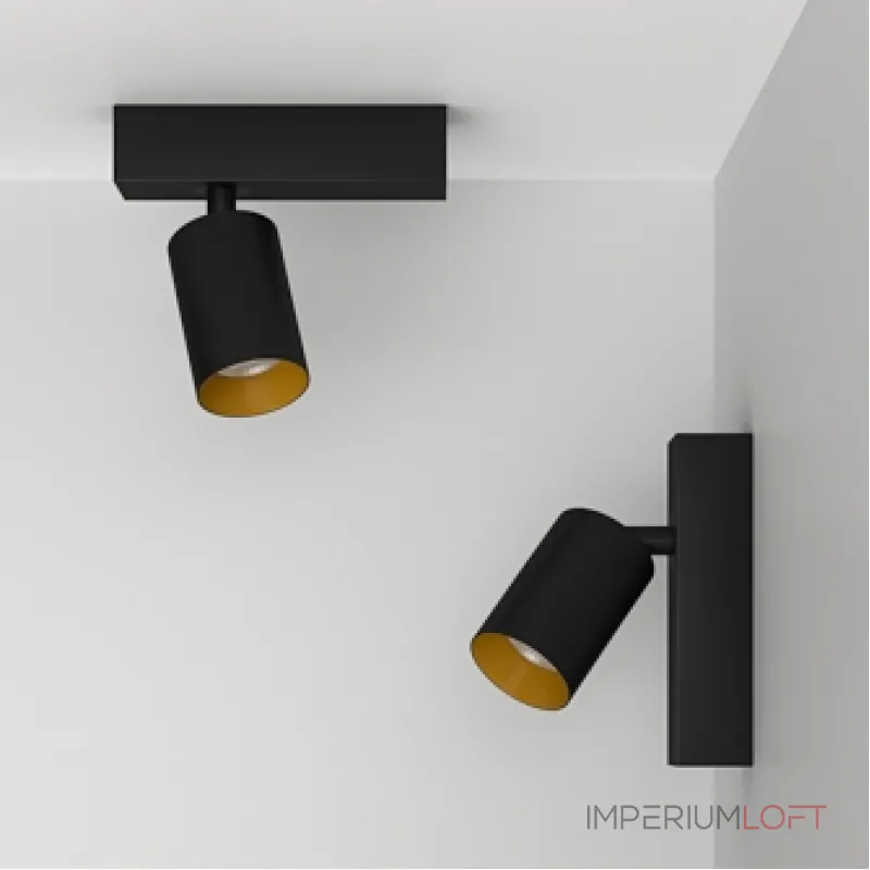 Настенно-потолочный поворотный светодиодный светильник LeDron SAGITONY SAGITONY E S60 B-Gl 4000K от ImperiumLoft