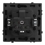 Розетка одинарная с заземлением с крышкой с защитными шторками LeDron EU Socket with Waterproof Cover Black от ImperiumLoft