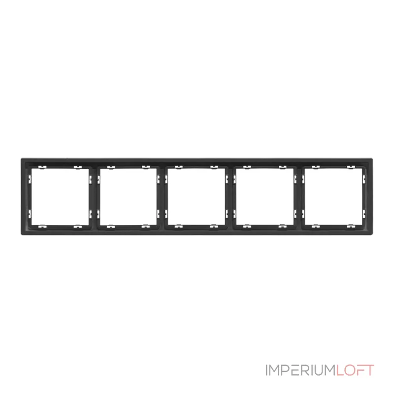 Рамка на 5 постов для розеток и выключателей LeDron 5 Frame PC Grey от ImperiumLoft