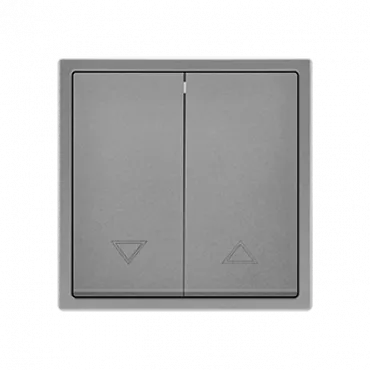 Двухклавишный жалюзийный выключатель LeDron 2 Gang Curtain Switch Light Grey
