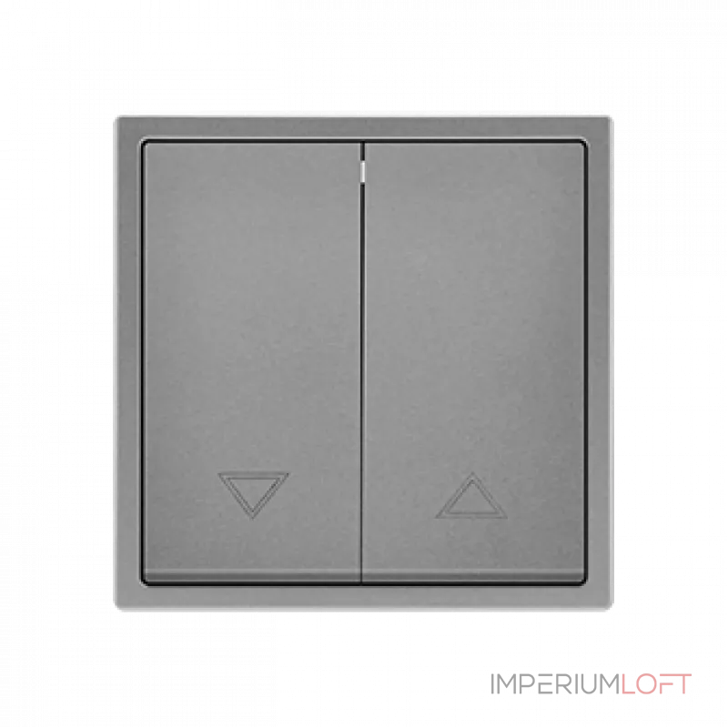 Двухклавишный жалюзийный выключатель LeDron 2 Gang Curtain Switch Light Grey от ImperiumLoft Двухклавишный жалюзийный выключатель LeDron 2 Gang Curtain Switch Light Grey от ImperiumLoft