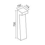 Уличный светодиодный светильник LeDron MO-705 MO-7059W от ImperiumLoft
