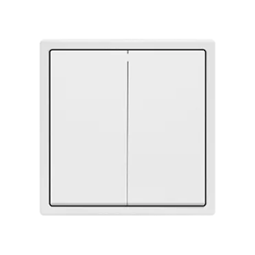 Двухклавишный проходной переключатель LeDron 2 Gang 2 Way White