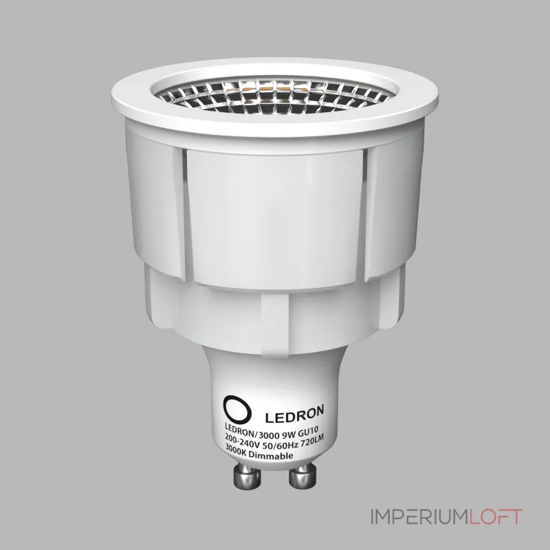 Светодиодная лампа LeDron LDR-GU10 9W 3000K от ImperiumLoft