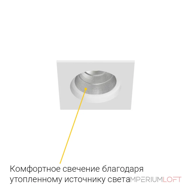Встраиваемый светодиодный светильник LeDron BRUTAL BRUTAL SQ White TRIAC от ImperiumLoft Встраиваемый светодиодный светильник LeDron BRUTAL BRUTAL SQ White TRIAC от ImperiumLoft