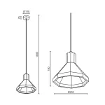 Подвесной светильник LeDron SCOPE MH-2516W