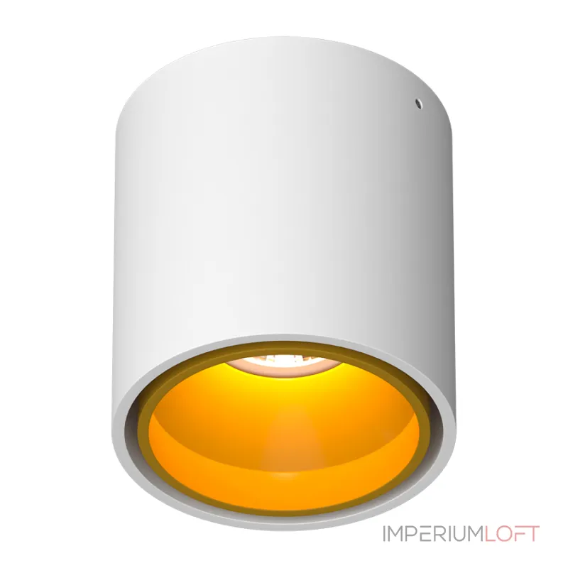 Потолочный светильник под сменную лампу LeDron KEA KEA R ED GU10 White-Gold от ImperiumLoft