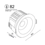 Встраиваемый светодиодный светильник LeDron DL3043-15 DL3043-15 Brushed Nickel от ImperiumLoft