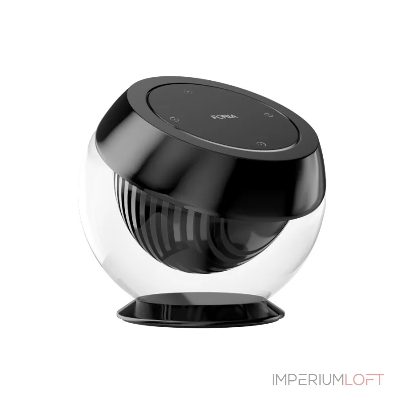 Кнопка на стеклянном держателе Crystal Smart Knob Black от ImperiumLoft