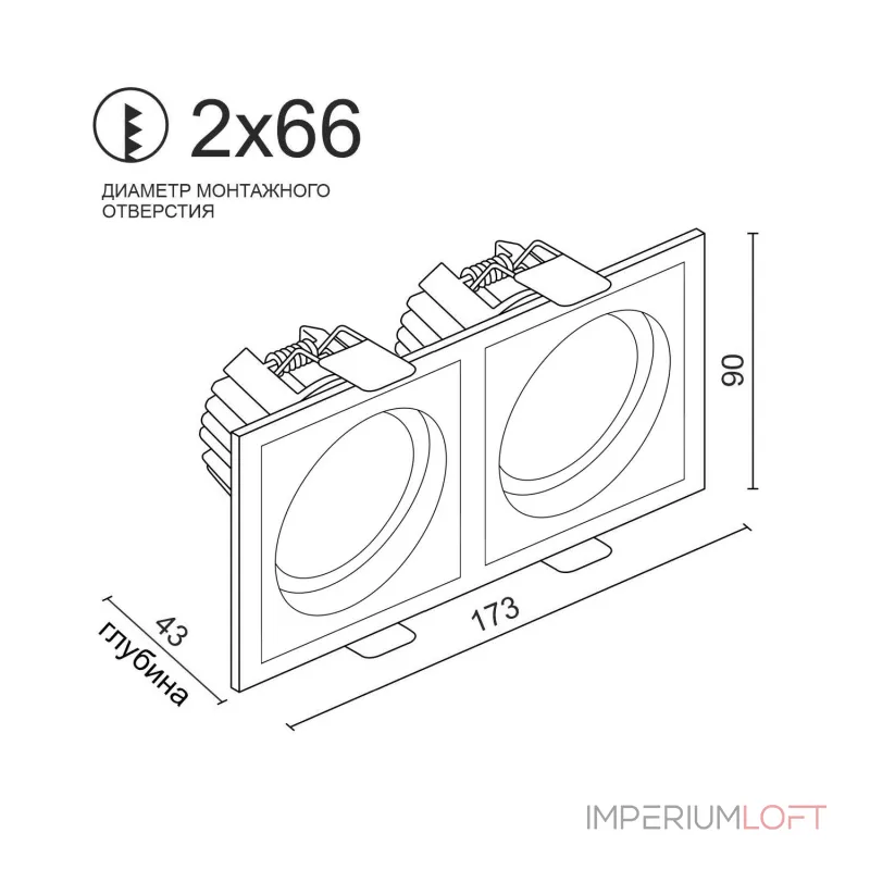 Встраиваемый светодиодный светильник LeDron BRUTAL BRUTAL SQ2 Black от ImperiumLoft Встраиваемый светодиодный светильник LeDron BRUTAL BRUTAL SQ2 Black от ImperiumLoft