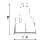 Светодиодная лампа LeDron LDR-GU10 9W 3000K от ImperiumLoft