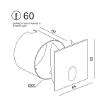 Встраиваемый светодиодный светильник для стен и ступеней LeDron BG-0020CS от ImperiumLoft