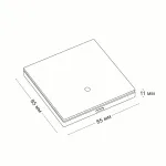 Выключатель одноклавишный LeDron Zigbee XZ-ACK101 White от ImperiumLoft