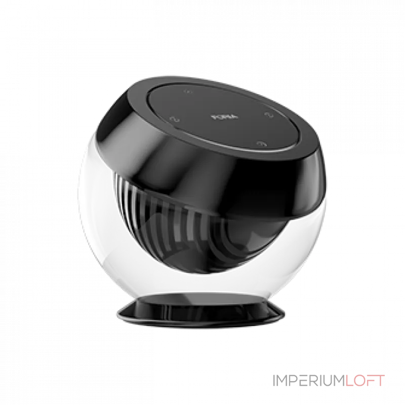 Кнопка на стеклянном держателе Crystal Smart Knob Black от ImperiumLoft