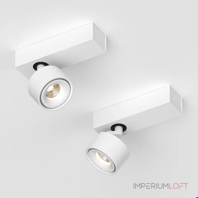 Настенно-потолочный поворотный светодиодный светильник LeDron SAGITONY SAGITONY E S75 White от ImperiumLoft