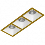 Встраиваемый светодиодный светильник LeDron RISE KIT RISE KIT 3 LED 4000K Gold-White от ImperiumLoft