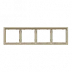 Рамка на 4 поста для розеток и выключателей LeDron 4 Frame PC Cashmere от ImperiumLoft