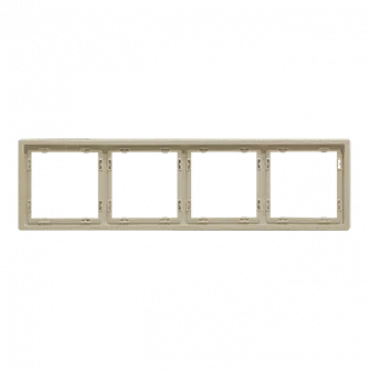 Рамка на 4 поста для розеток и выключателей LeDron 4 Frame PC Cashmere Рамка на 4 поста для розеток и выключателей LeDron 4 Frame PC Cashmere