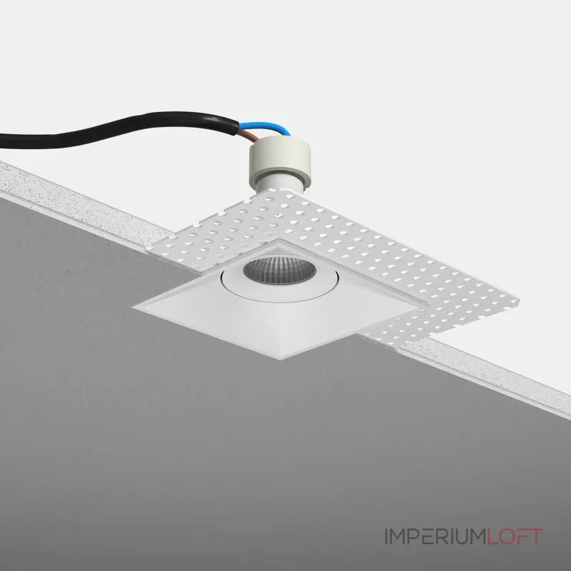 Встраиваемый поворотный светильник под сменную лампу LeDron AO1501039 WHITE от ImperiumLoft