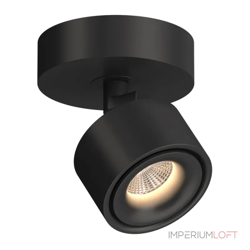 Потолочный поворотный светодиодный светильник LeDron SAGITONY SAGITONY R1 S75 Black Dim 4000K от ImperiumLoft