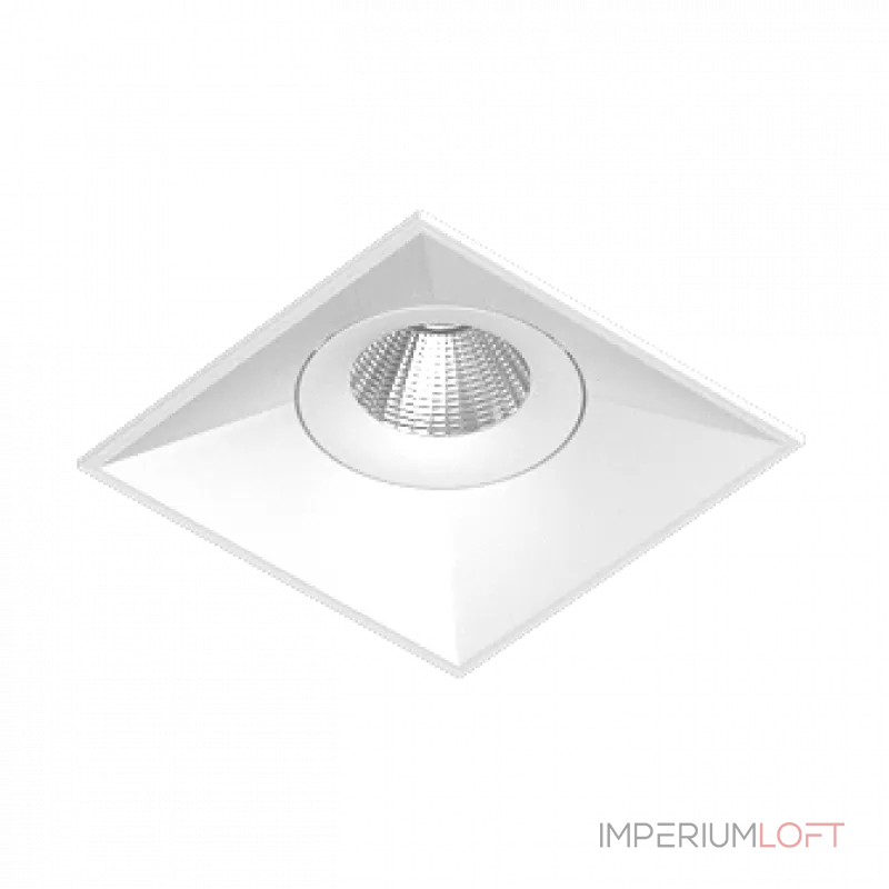 Встраиваемый поворотный светильник под сменную лампу LeDron AO1501039 WHITE от ImperiumLoft