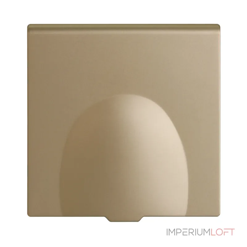 Розетка одинарная с заземлением с крышкой с защитными шторками LeDron EU Socket with Waterproof Cover Gold от ImperiumLoft