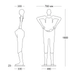 Дизайнерский торшер LeDron Счастья полные штаны O93 от ImperiumLoft
