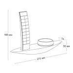 Пульт и кнопка на настольном держателе LeDron Table set Gold F00YK04-22-1 Gold от ImperiumLoft