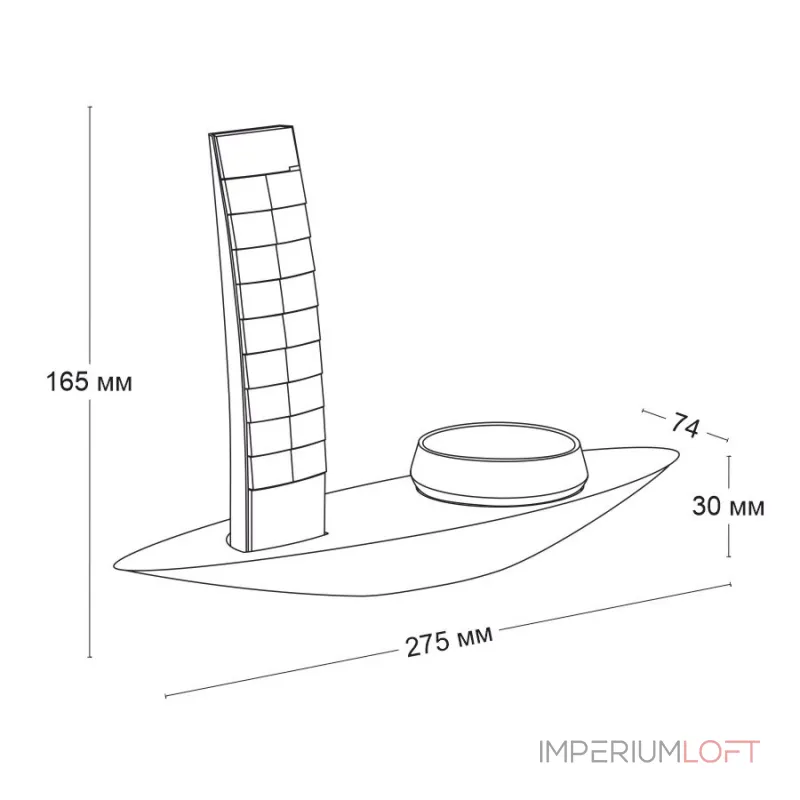 Пульт и кнопка на настольном держателе LeDron Table set Gold F00YK04-22-1 Gold от ImperiumLoft