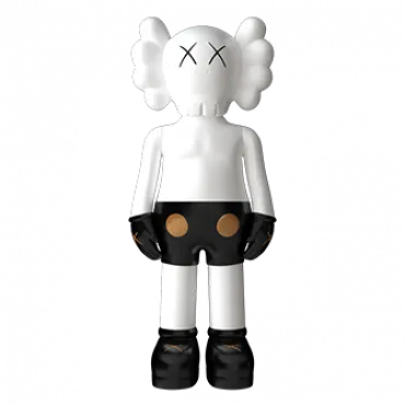 Дизайнерская статуэтка копилка LeDron KAWS Companion 93D white