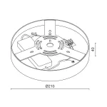 Потолочный светодиодный светильник LeDron LTD0291-20W-Y LTD0291-20W-Y 3000K Triac Dim от ImperiumLoft