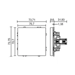 Кабельный вывод LeDron Cable Output Socket Grey от ImperiumLoft