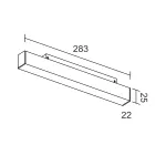 Светодиодный светильник для магнитной системы LeDron Sagi line MAX L000002 от ImperiumLoft