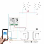 Модуль двухканальный LeDron QS-ZigbeeSEC02 от ImperiumLoft