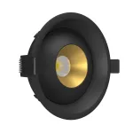 Встраиваемый поворотный светодиодный светильник LeDron KRIS IN KRIS IN Black-Gold от ImperiumLoft